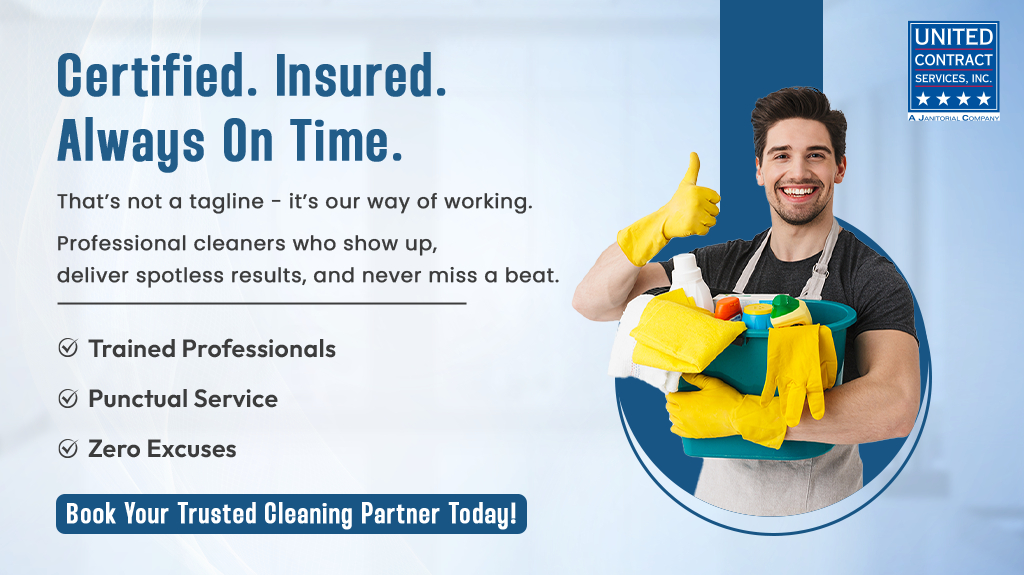 Certified and insured cleaners ready to deliver punctual, professional service.